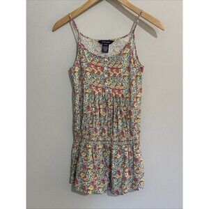 Ralph Lauren Girl's Floral Romper Size M 8-10 Pima Cotton Medium Shorts